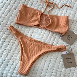 Stone Fox Swim NWT Meadow Bikini set